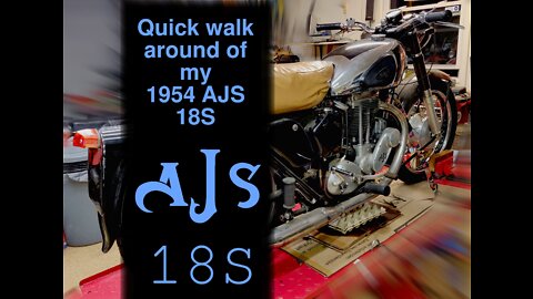 1954 AJS 18S walk around