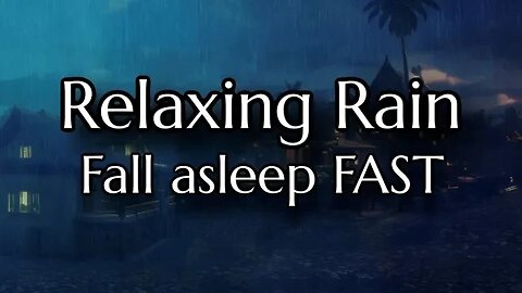 RELAXING RAIN TO HELP YOU SLEEP | 8 hours | black screen