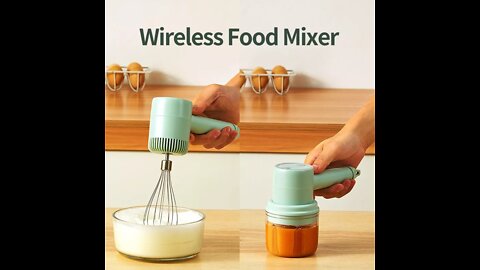 WIRELESS FOOD MIXER - 2 appliances in 1