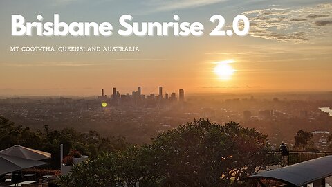 Brisbane Sunrise as seen from Mt Coot-tha lookout