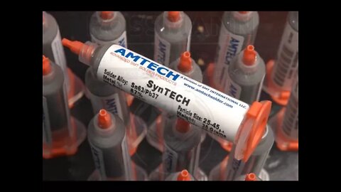 Amtech Syntech solder paste for sale, watch live SMC reballing demonstration