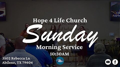 Hope 4 Life Church Live Stream Service 10/08/23