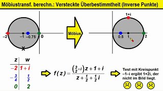 Möbiustransformation berechnen ►Überbestimmte Systeme