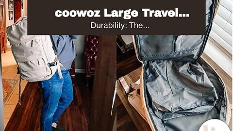 coowoz Large Travel Backpack For Women Men,Carry On Backpack,Hiking Backpack Waterproof Outdoor...