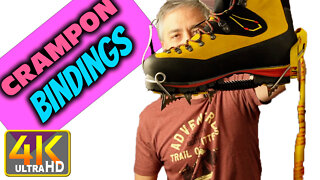 Crampon Binding Types Hiking Climbing Boots (4k UHD)