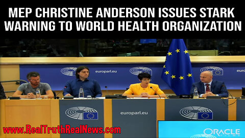💥 MEP Christine Anderson Kicks Ass and Warns the WHO at the Citizen’s Initiative conference in Brussels - “We Will Bring You Down!”