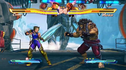 Street Fighter X Tekken: Poison (Alternate Costume) & Cammy vs Vega & Marduk - 1440p No Commentary