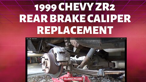 chevy ZR2 rear brake caliper replacement