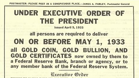 How much Gold was Confiscated in 1933? | Gold Confiscation History | Executive Order 6102 📜