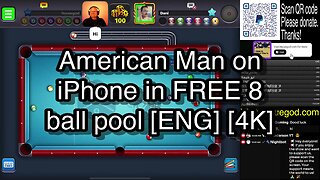 American Man on iPhone in FREE 8 ball pool [ENG] [4K] 🎱🎱🎱 8 Ball Pool 🎱🎱🎱