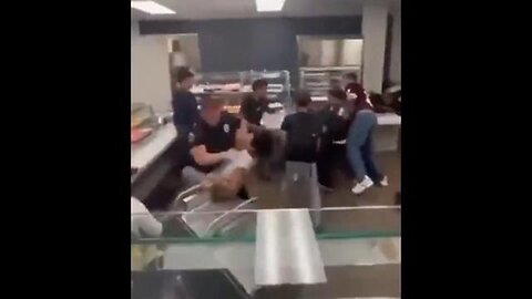 School Is Just prison with desks! AGGRO Cop choke slams and chest punches unruly student HARD!