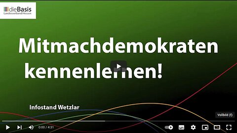 Infostand Wetzlar - MitMachDemokraten kennenlernen