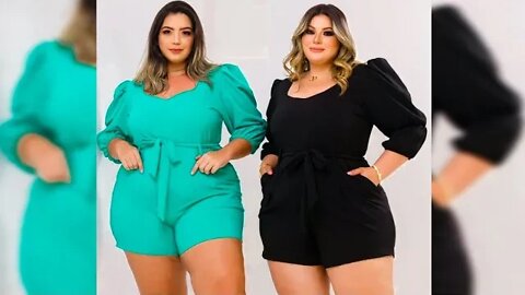 ✔️ MACAQUINHO DE AMARRAR FEMININO PLUS SIZE MODA PLUS