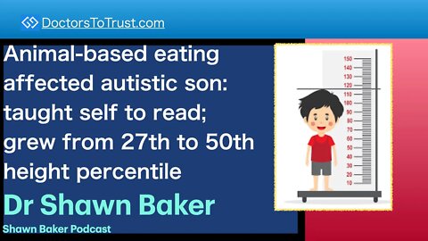 SHAWN BAKER 4a | Carnivore affected autistic son: taught self to read; grew from 27 to 50 percentile