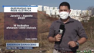 Ocorrências queimadas na rede elétrica atrapalham