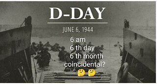 It's the 80th anniversary of D Day. Although I respect those who gave everything..........