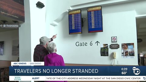 Travelers return home after storm closes Santa Barbara Airport