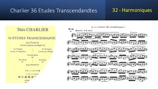 🎺🎺🎺 [TRUMPET ETUDE] Charlier 36 Etudes Transcendandtes No 32 – (Harmoniques)