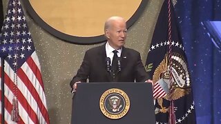 Biden says that he is "running again," having "vaccinated the nation" and "rebuilt the economy."