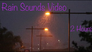 Decompress And Relax To 2 Hours Of Rain Sounds Video