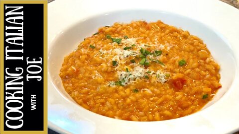Tomato Risotto with Cheese | Cooking Italian with Joe