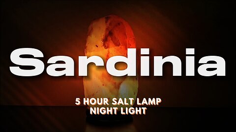 Calming Salt Lamp Night Light / Relax in Sardinia