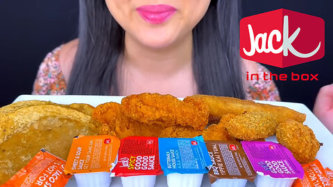 ASMR MUKBANG | Eating Jack in the Box Spicy Fried Chicken Tenders & Crunchy Tacos l Eating Sounds