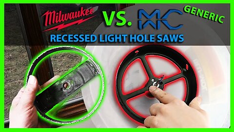 Milwaukee vs MKC Recessed Light Hole Saw Comparison for Drywall Lath & Plaster Blu-Mol Dust Bowl