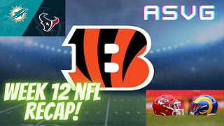 NFL WEEK 12 RECAP!