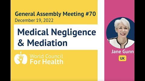 Jane Gunn - Medical Negligence and the Principles of Mediation