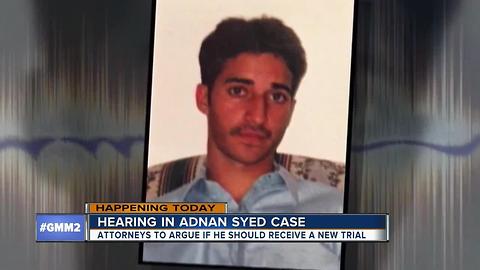 Adnan Syed case in court Thursday