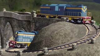 Train animation: A train track that is the most difficult to walk in history