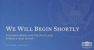 President Biden and The First Lady Attend a Gala Dinner in Canadia