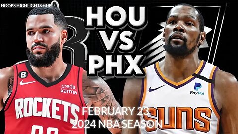 Phoenix Suns vs Houston Rockets Full Game Highlights | Feb 23 | 2024 NBA Season