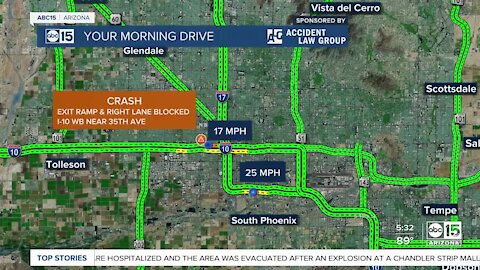 Fatal crash investigation on I-10 wb near 35th Avenue