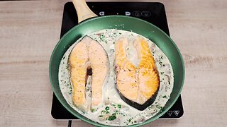 Salmon with Cream Sauce Recipe | Health Food Recipes