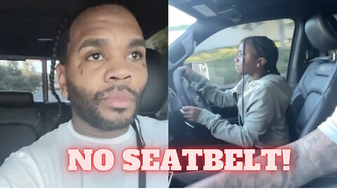 Kevin Gates Lets His 10 Year Old Daughter Drive Him Around