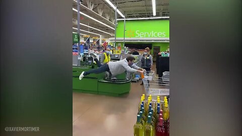 He FLOATS through the store.. employees FREAK OUT