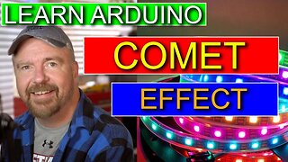06-Comet Effect - LED Strip Arduino Tutorial - FastLED Effects - on RGB LED WS2812B and Neopixels