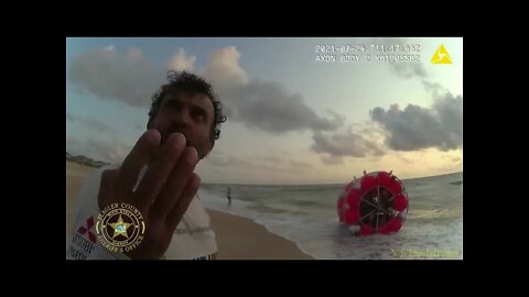 Bodycam of Florida man’s bubble washed up on the beach