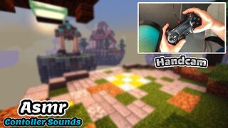 Minecraft Bedwars ASMR (Handcam) | Controller Noises | Ep. 1