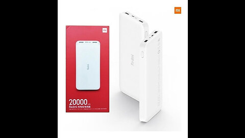 Carregador Portátil Redmi Xiaomi 20000mah Fast Charge.