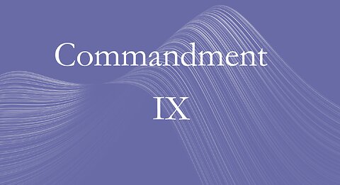 Ninth Commandment