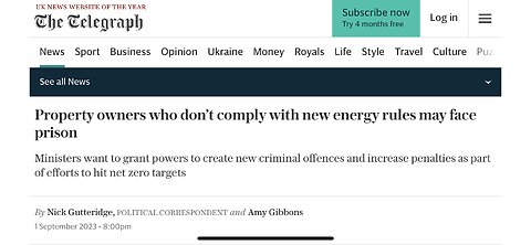 Uk property owners who don’t comply with new energy rules “may” face prison! 🤦‍♂️