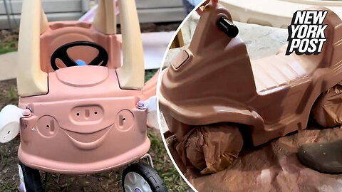 Debate sparks about mom painting kids toys to "sad beige" to match their home decor aesthetic