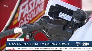 Gas prices are finally going down in Bakersfield