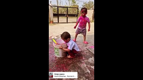 Holi celebrates baby