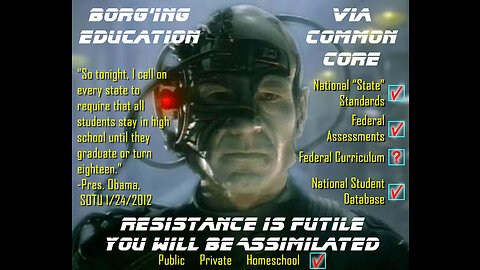 IN TIME WE ARE BORG RESISTANCE IS FUTILE THE NEW WORLD ORDER IS NOW