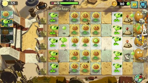 PvZ 2 - Version 2.7.1 - Ancient Egypt - Day 1