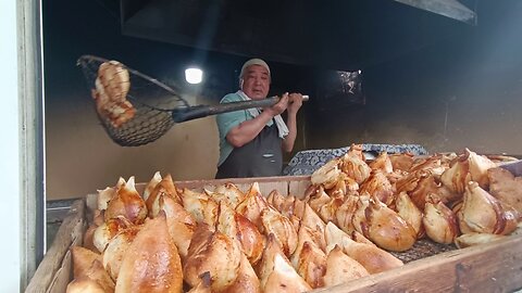 Rib Somsa l Street food l Uzbek cuisine l Uzbekistan